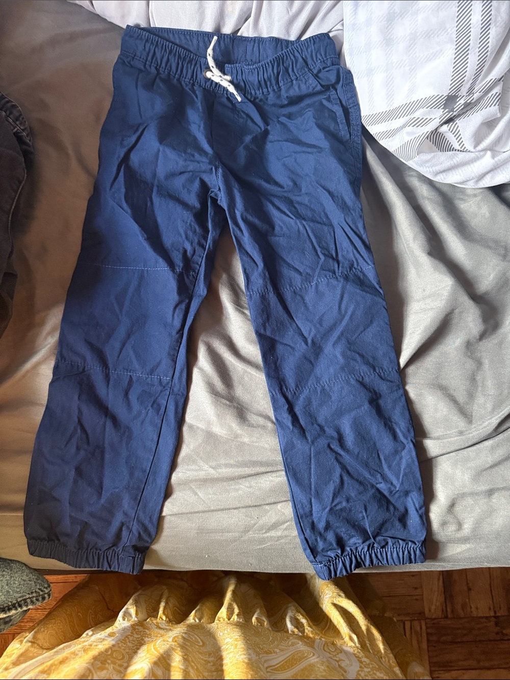 Carter's Navy Blue Elastic Waist Jogger Pants with Drawstring